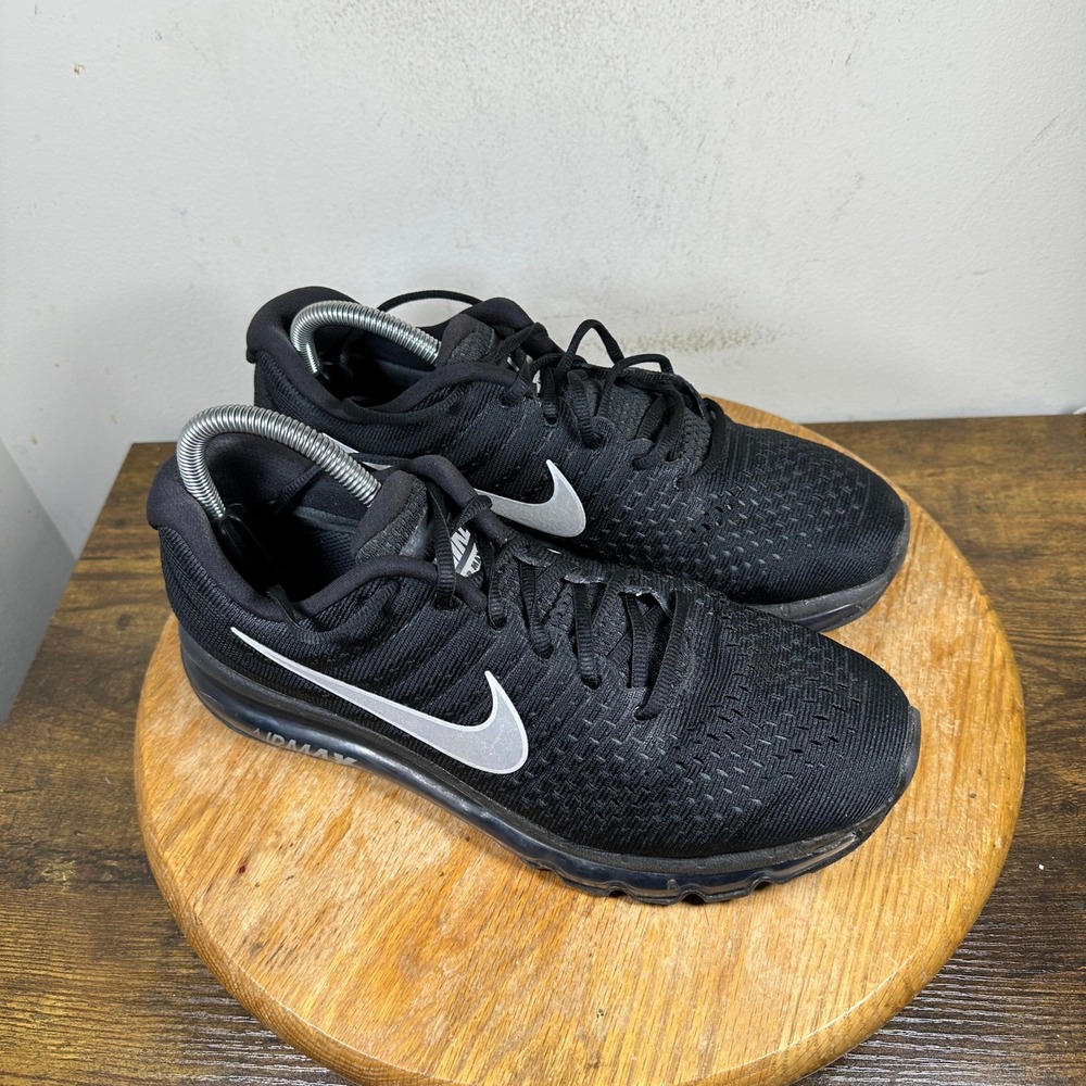Nike Air Max 2017 Mens Black Running Shoes Sneakers Size 9 849559-001